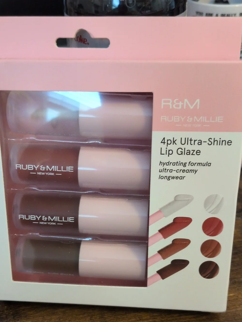 RUBY & MILLIE 4pk Ultra-Shine Lip Glaze -